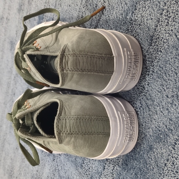 Women's Converse Chuck Taylor Leather Lift, Green - Picture 5 of 8